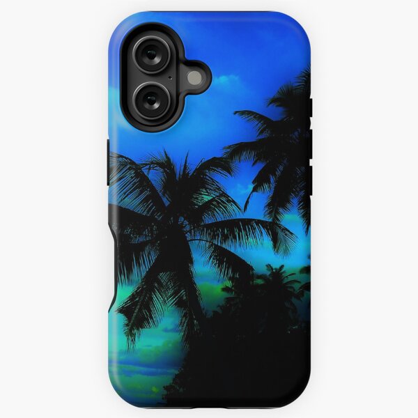 Aperçu de l'œuvre Palm Paradise - Bleu et Vert créée et vendue par Heralds Rest Book Store.