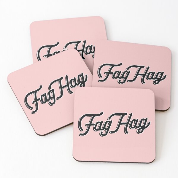 Artikelvorschau, Fag Hag in Schwarz entworfen und verkauft von gayishdesign.