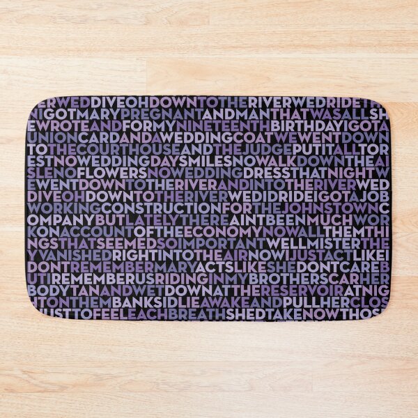 Item preview, The River - Bruce Springsteen (lyrics) v.9 designed and sold by x1brett.
