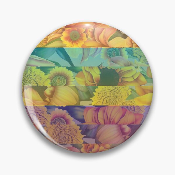 Item preview, Colorful Collaged Sunflowers designed and sold by BumbleChynxBee.