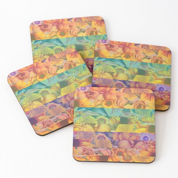 Item preview, Colorful Collaged Sunflowers designed and sold by BumbleChynxBee.