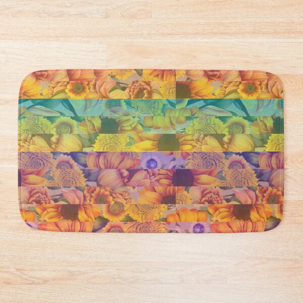 Item preview, Colorful Collaged Sunflowers designed and sold by BumbleChynxBee.