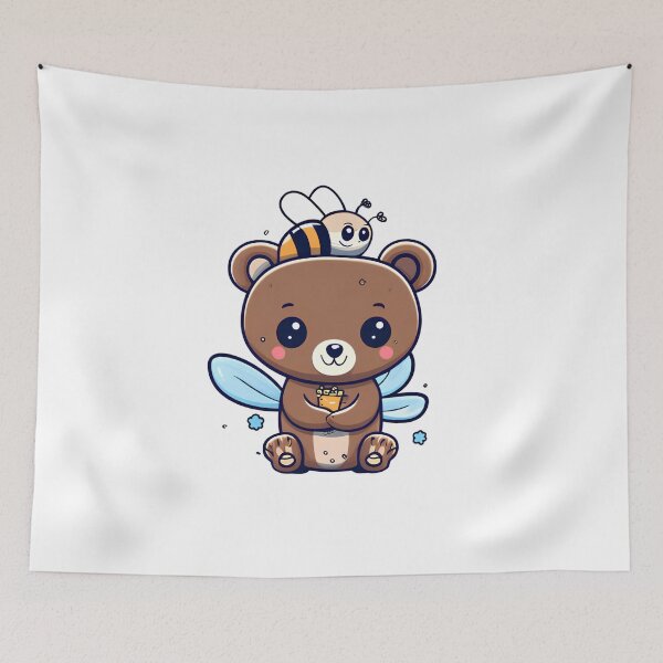 Item preview, Bear & Bee designed and sold by SabyDigitalArt.