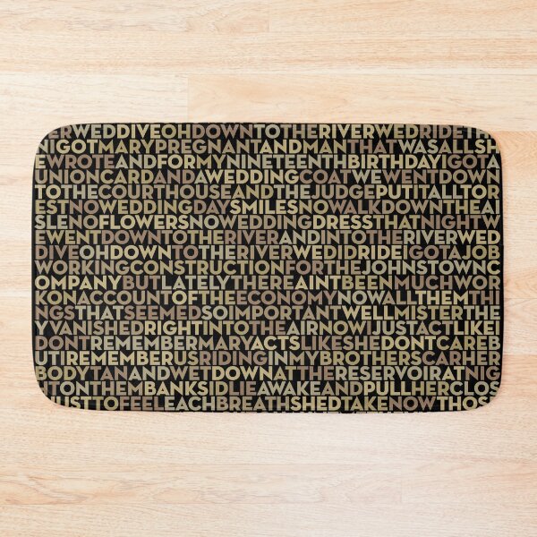 Item preview, The River - Bruce Springsteen (lyrics) v.11 designed and sold by x1brett.