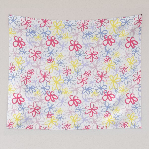 Item preview, Bright Floral flower botanical pattern designed and sold by Nicola-Rowe.