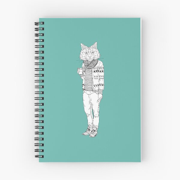 Item preview, Funny Hipster Cat Drinking Coffee Design designed and sold by SoNifty.