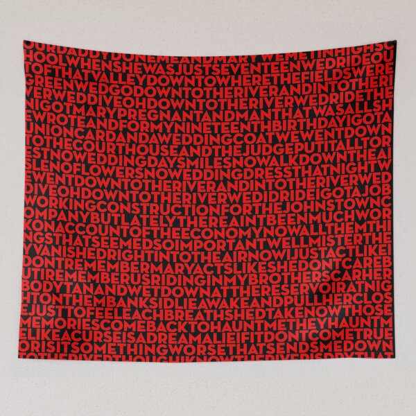 Item preview, The River - Bruce Springsteen (lyrics) v.12 designed and sold by x1brett.