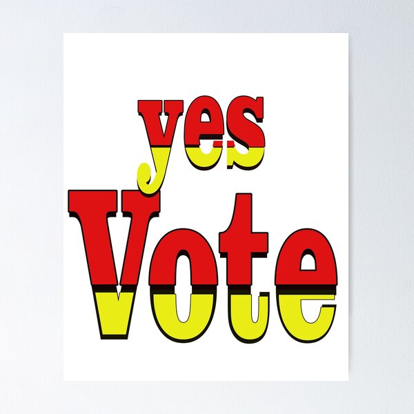 Item preview, Vote Yes - A Bold Typographic Design  designed and sold by Indie-Chille.