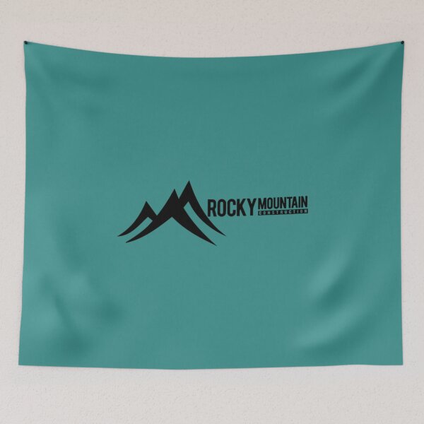 Item preview, rocky mountain construction RMC logo in black   designed and sold by MaymieFriesen.
