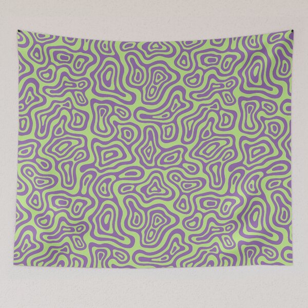Item preview, Purple Distorted Waves designed and sold by Poptsy-Ez.