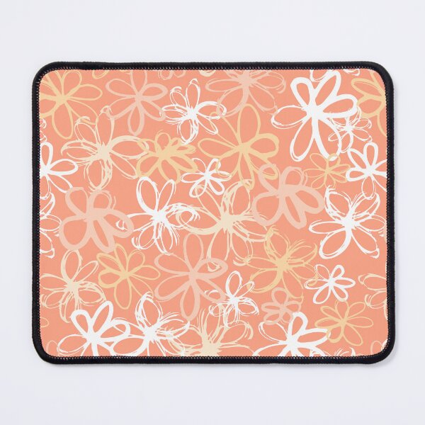 Item preview, Peach Orange Floral flower botanical pattern designed and sold by Nicola-Rowe.