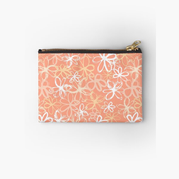 Item preview, Peach Orange Floral flower botanical pattern designed and sold by Nicola-Rowe.