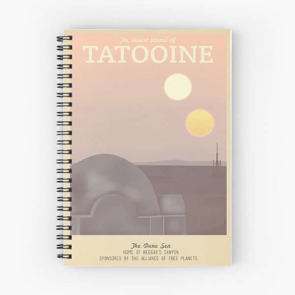 Item preview, Tatooine Retro Travel Poster designed and sold by Studiomoriarty.