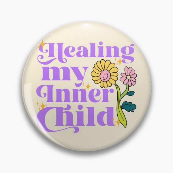 Item preview, HEALING MY INNER CHILD FLOWER STICKER designed and sold by aydapadi.