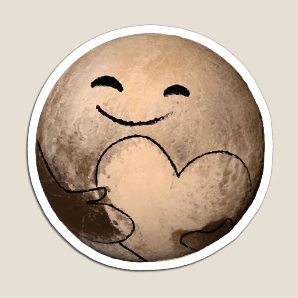ORIGINAL - Love, Pluto - Pluto Fly By - New Horizons - Dean Cole Design Magnet