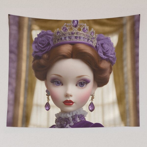 Item preview, Purple Eyed Queen Dolly Daydream designed and sold by Tau Tia L Douglass.