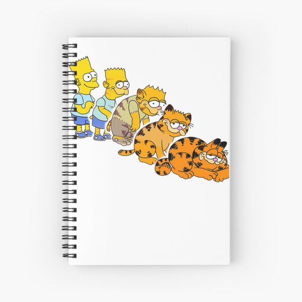 Sad Bart Simpson Spiral Notebooks for Sale