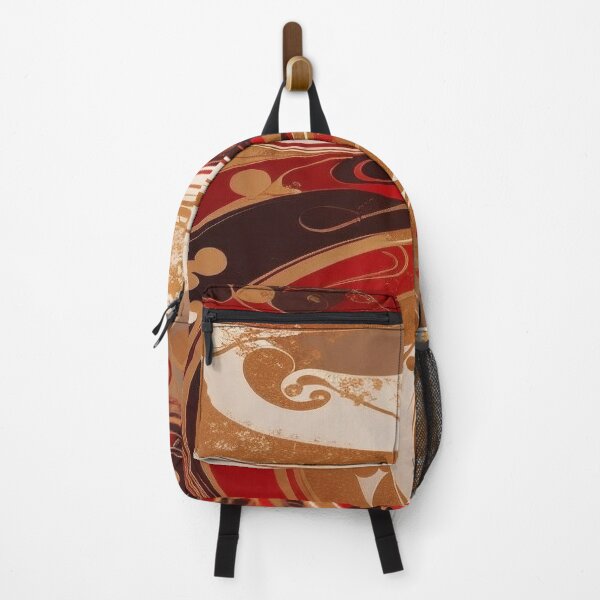 Item preview, Abstract Dark Red, White, Gold Acrylic Digital Painting designed and sold by BirdsnStuff.