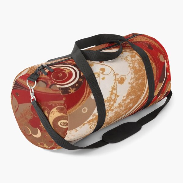 Item preview, Abstract Dark Red, White, Gold Acrylic Digital Painting  designed and sold by BirdsnStuff.
