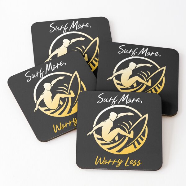 Item preview, Surf More, Worry Less designed and sold by KaratDesign.