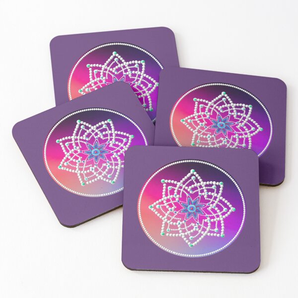 Item preview, Hridaya kamalam kolam/muggu/Rangoli -  Purple Color designed and sold by ShreecreatE.