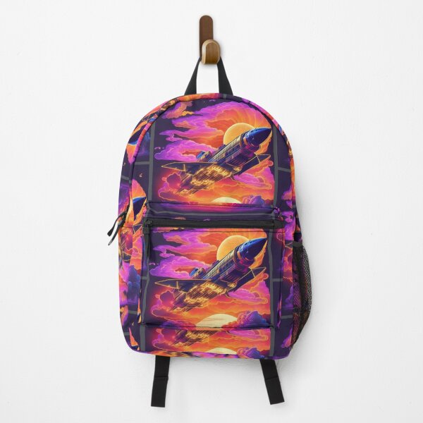 Item preview, A.I Generated Spacecraft Sunset designed and sold by GleamingGiant.