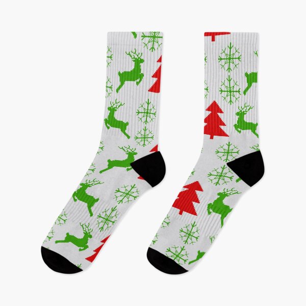 Item preview, Festive Pixel Parade: Reindeer, Tree, Snowflake No 2 designed and sold by Fun Funky Designs.