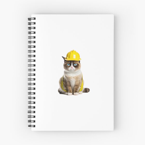 Item preview, Grumpy catswithhardhats in uniform designed and sold by DopeSnax.