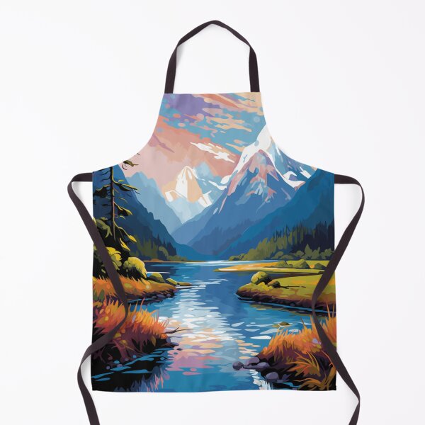 Item preview, A Pop Art Travel Print of Fiordland National Park - New Zealand designed and sold by StudioRedKoala.
