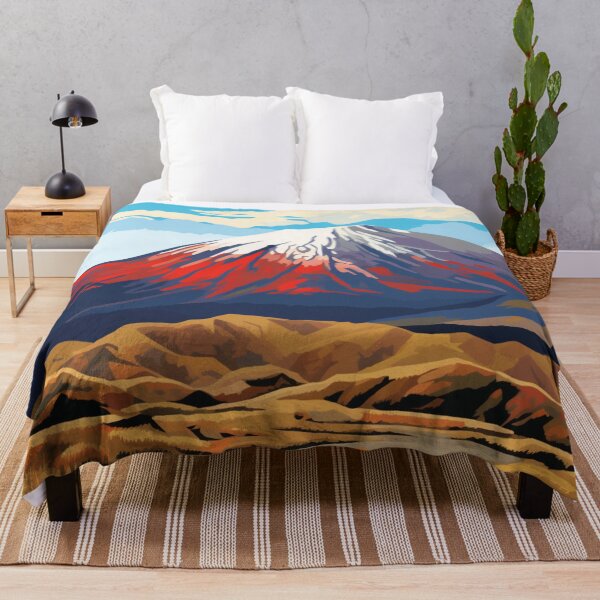 Item preview, A Pop Art Travel Print of Tongariro National Park - New Zealand designed and sold by StudioRedKoala.