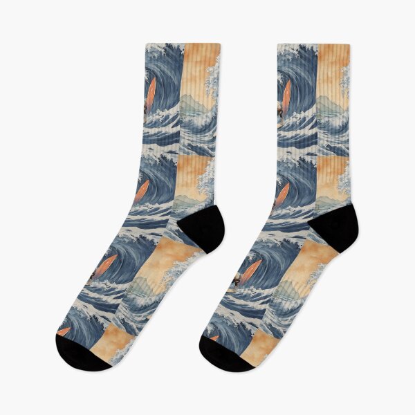 Item preview, Surfing The Great Wave Off Kanagawa designed and sold by Ameiva-Apparel.