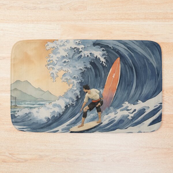 Item preview, Surfing The Great Wave Off Kanagawa designed and sold by Ameiva-Apparel.
