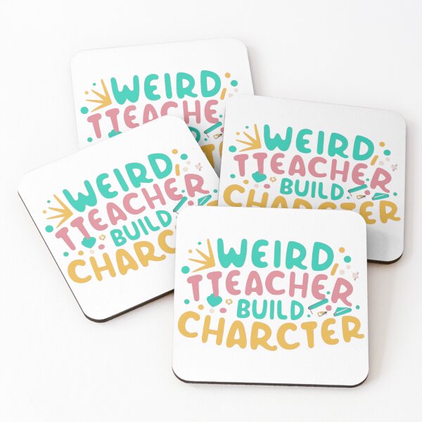 Item preview, Groovy Teacher Weird Teacher Build Character Back To School T-Shirt designed and sold by funnyshop222.