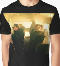 Masked School Bus Goers Graphic T-Shirt