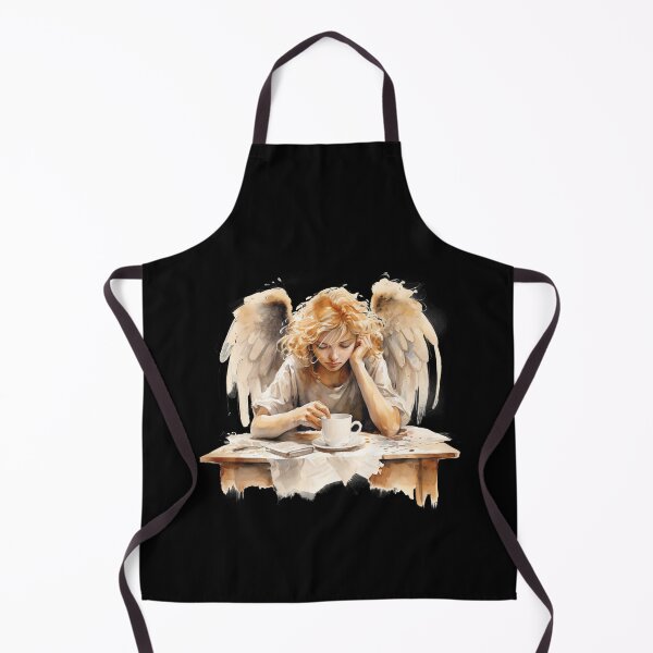 Item preview, Sleepy Angel Before Coffee Watercolor Style designed and sold by AnnaMDesign.