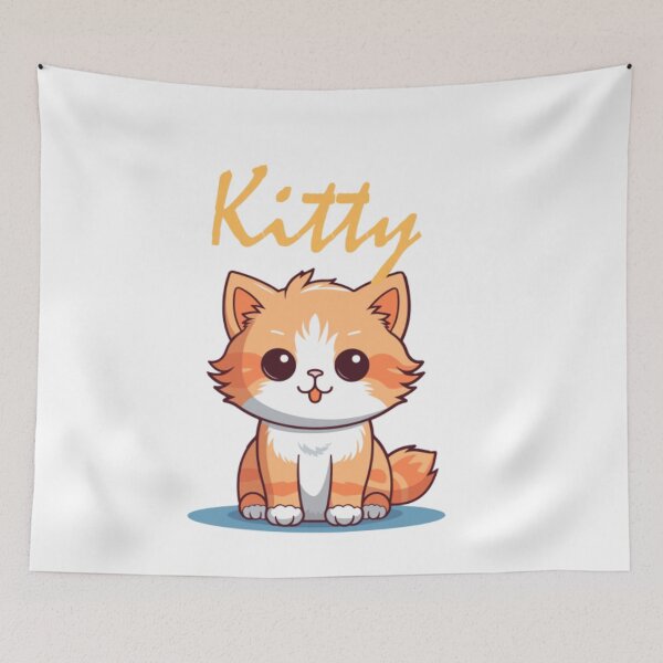 Item preview, Orange cute cate meow  designed and sold by Kemobanawity.