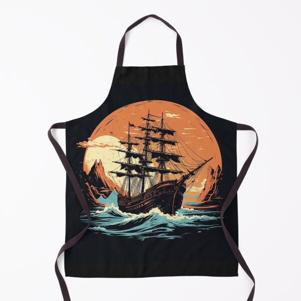 Item preview, Pirate Ship in Retro Classic Vintage Style designed and sold by redstar19.