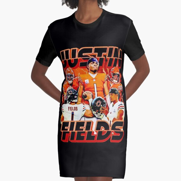 Justin Fields NFL Chicago Bears T-shirt for Sale by missbreeze, Redbubble