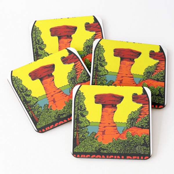 Item preview, Wisconsin Dells Stand Rock Vintage Travel Decal designed and sold by ZulmaKirpatrick.