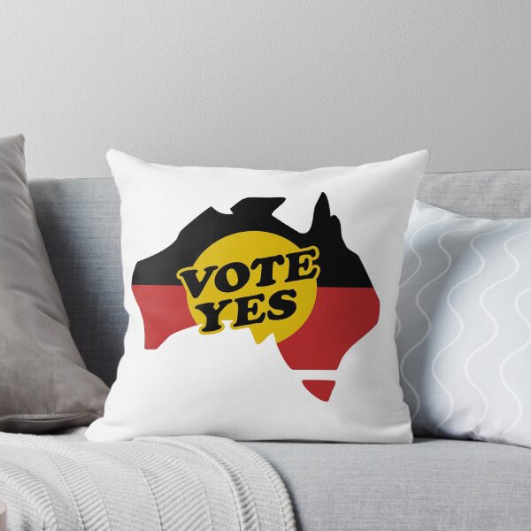 Item preview, Vote Yes to the Voice to Parliament Aboriginal Australia flag designed and sold by Dolphin Graphic.