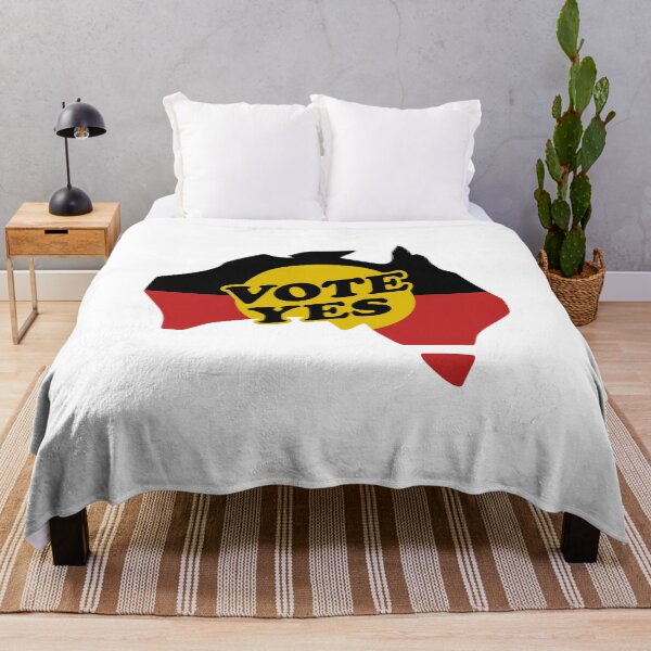 Item preview, Vote Yes to the Voice to Parliament Aboriginal Australia flag designed and sold by Dolphin Graphic.