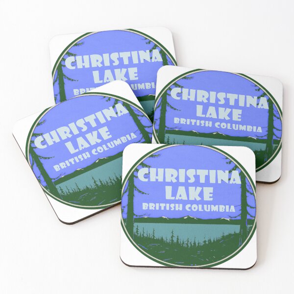 Item preview, Christina Lake British Columbia Vintage Travel Decal designed and sold by ZulmaKirpatrick.