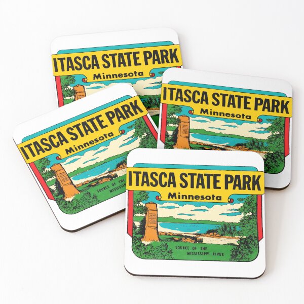 Item preview, Itasca State Park Minnesota Vintage Travel Decal designed and sold by ZulmaKirpatrick.