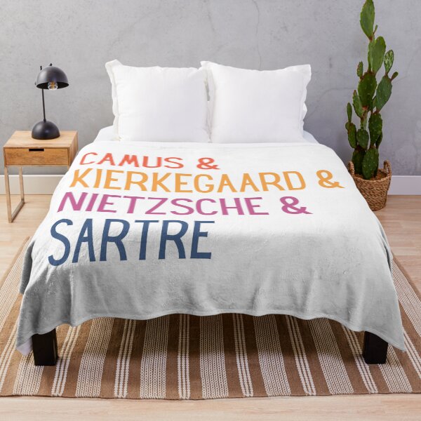 Item preview, Camus & Kierkegaard & Nietzsche & Sartre designed and sold by StickerSparkle.