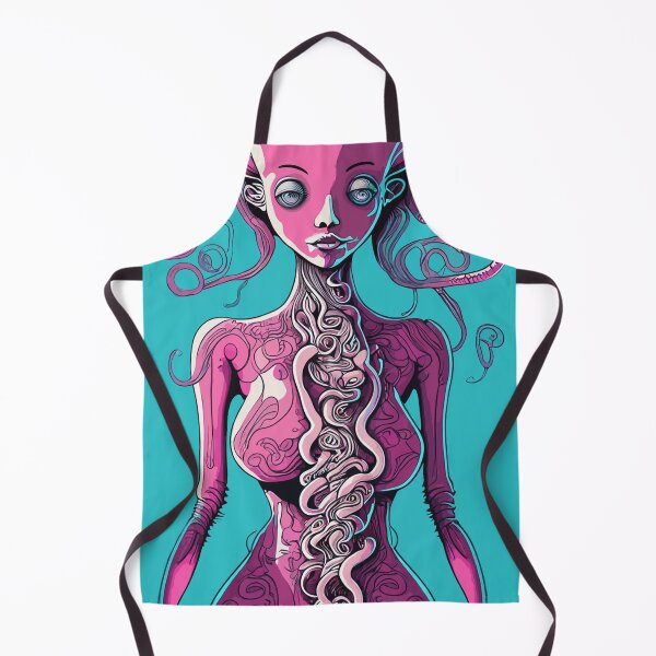 Item preview, Mystical Pink Half-Woman, Half-Octopus designed and sold by MindenBrings.