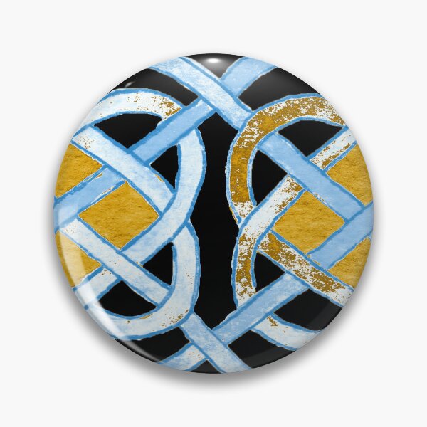 Item preview, Celtic yellow duck tracery designed and sold by Zamen.