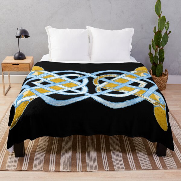 Item preview, Celtic yellow duck tracery designed and sold by Zamen.