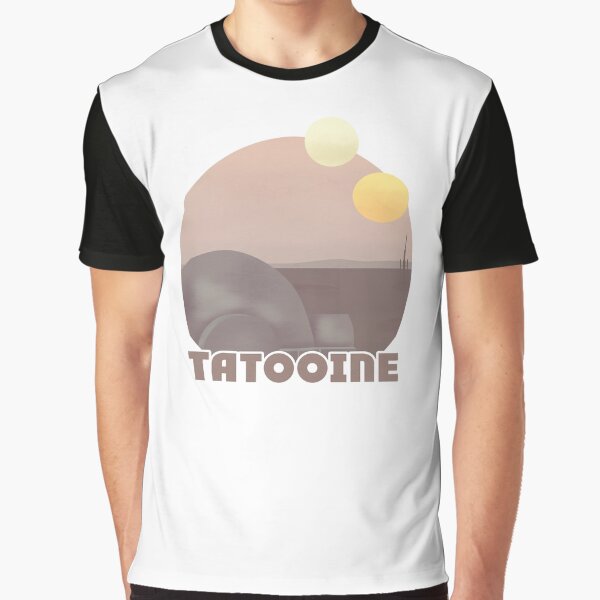 Vista previa del artículo con la obra «Cartel de viaje retro de Tatooine», diseñado y vendido por Studiomoriarty.