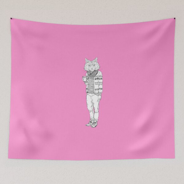 Item preview, Funny Hipster Cat Drinking Coffee Design designed and sold by SoNifty.
