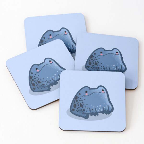 Item preview, chunky blue poison dart frog  designed and sold by FlowMinnow.